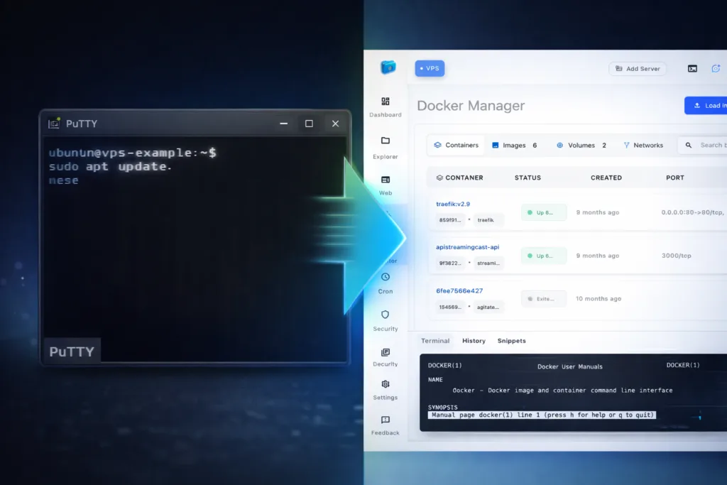 Connect to a Linux server from Windows without PuTTY using a modern SSH GUI client interface